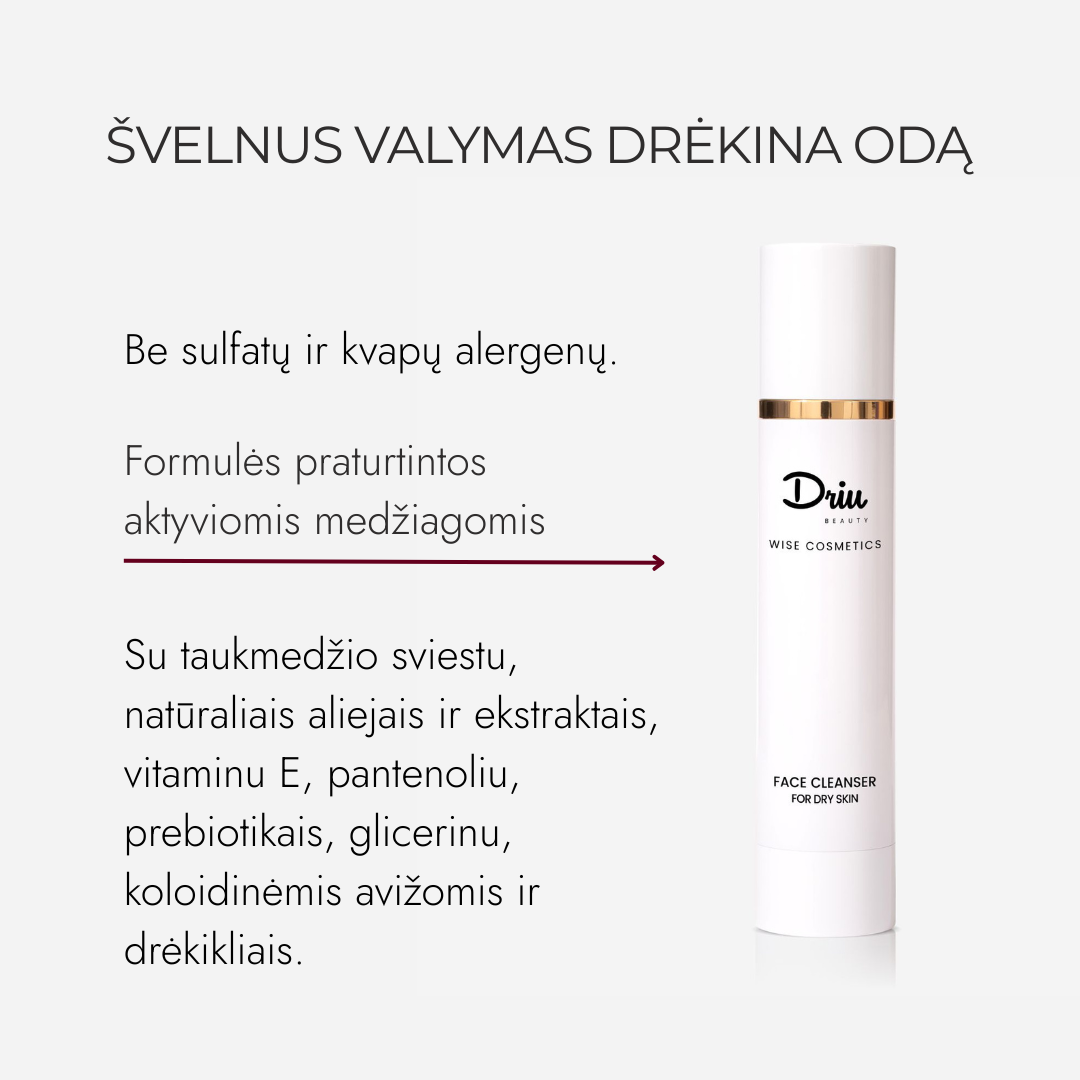 Sejas Mazgāšanas Līdzeklis Sausai/Normālai Ādai Wise Cosmetics, 110 ml